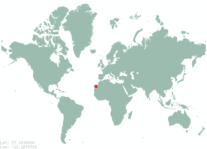 Laayoune in world map