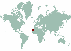 Western Sahara in world map